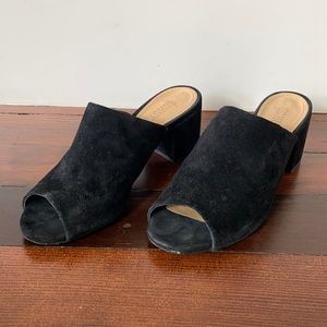Schutz Timon Black Suede Mule, Women’s Sz 8